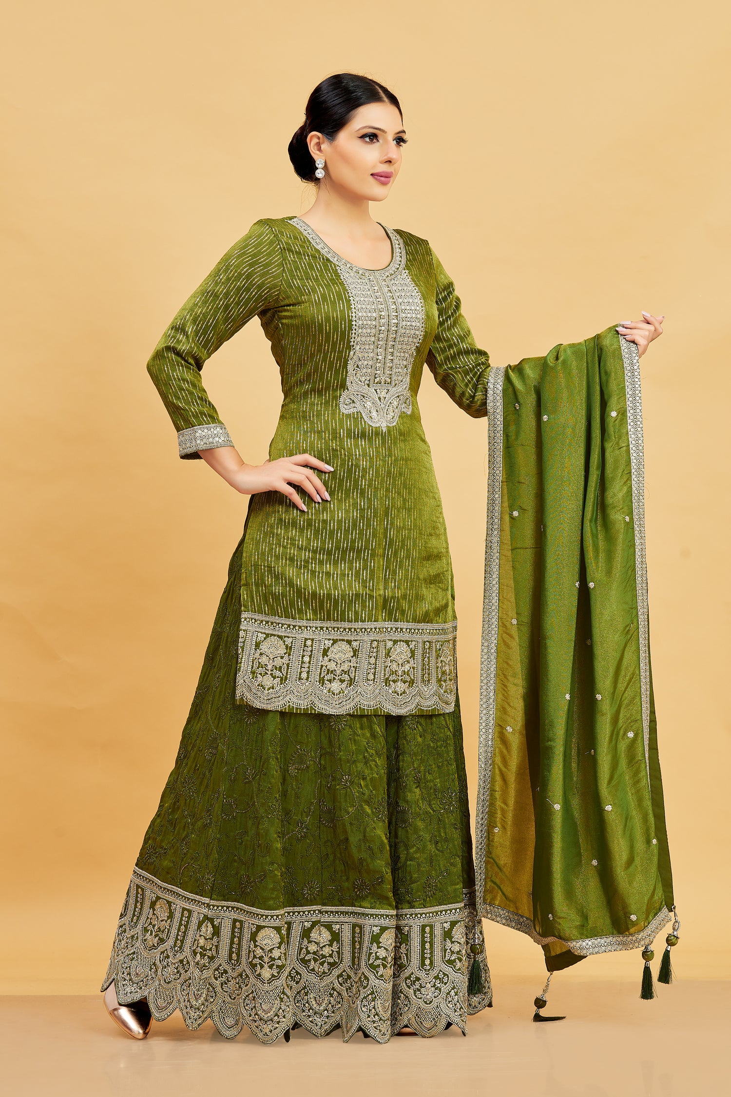 Devika Palazzo Suit - Roop Darshan