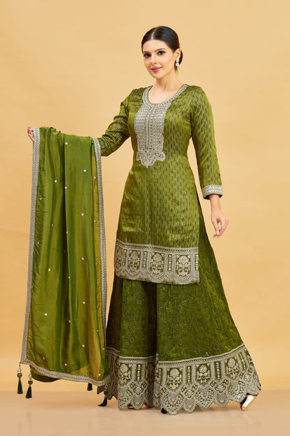 Devika Palazzo Suit - Roop Darshan