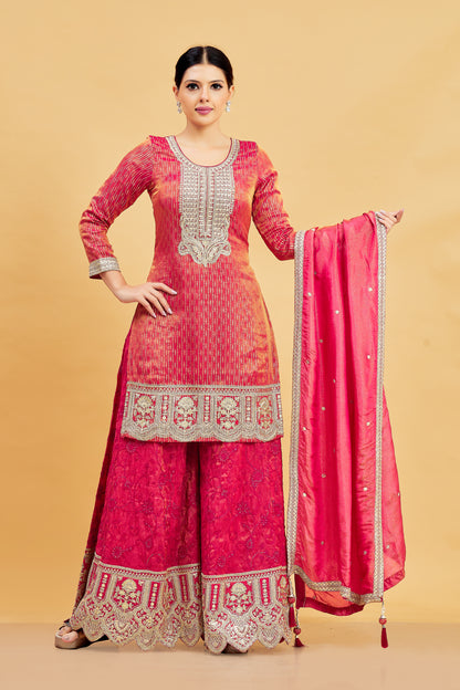 Devika Palazzo Suit - Roop Darshan
