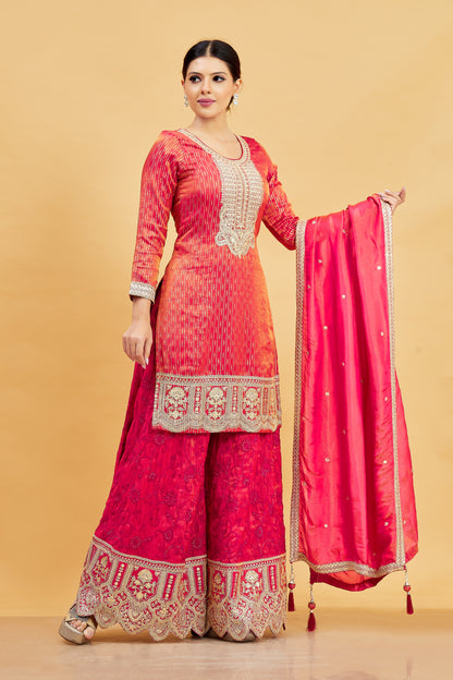 Devika Palazzo Suit - Roop Darshan