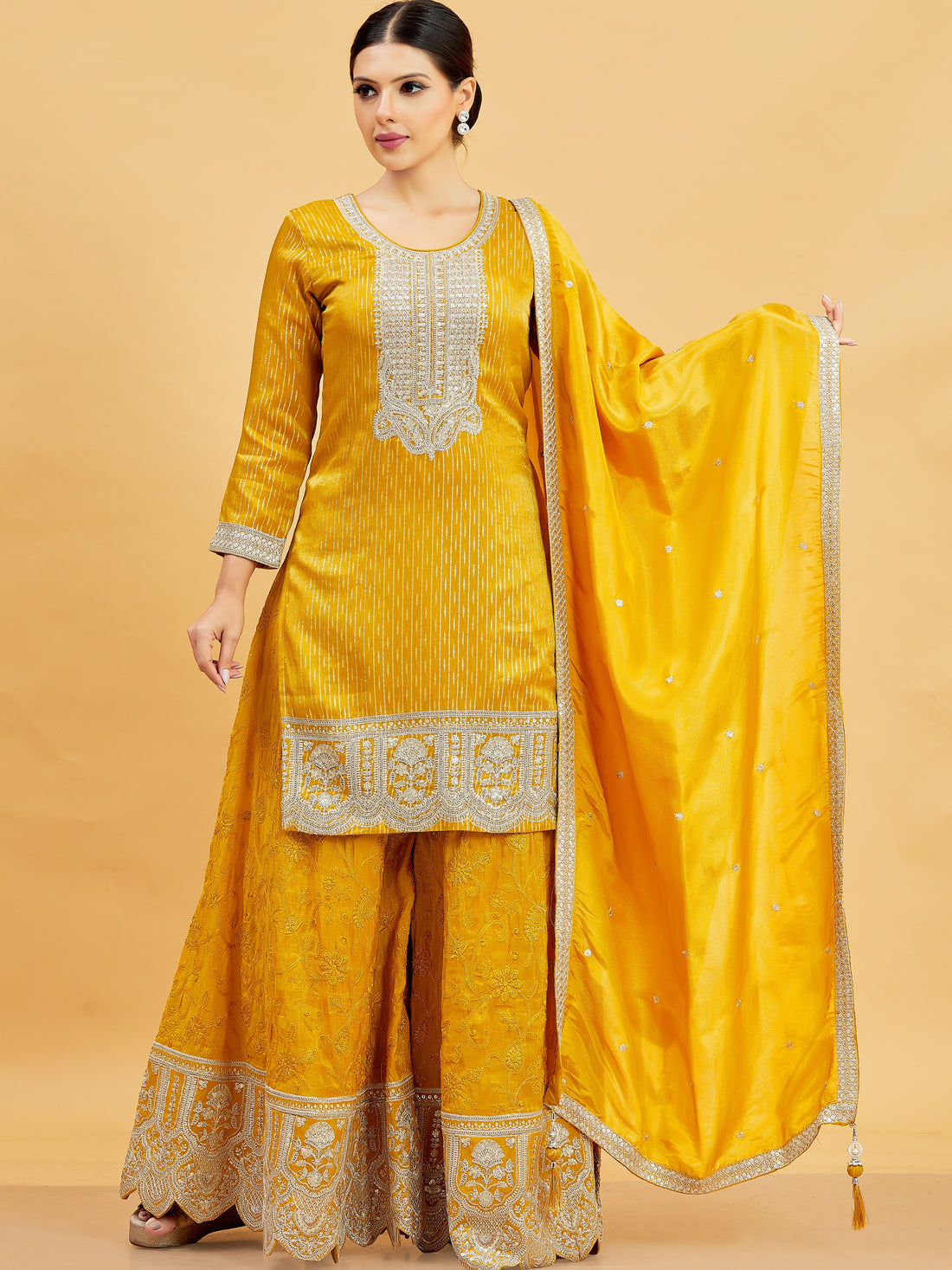 Devika Palazzo Suit - Roop Darshan