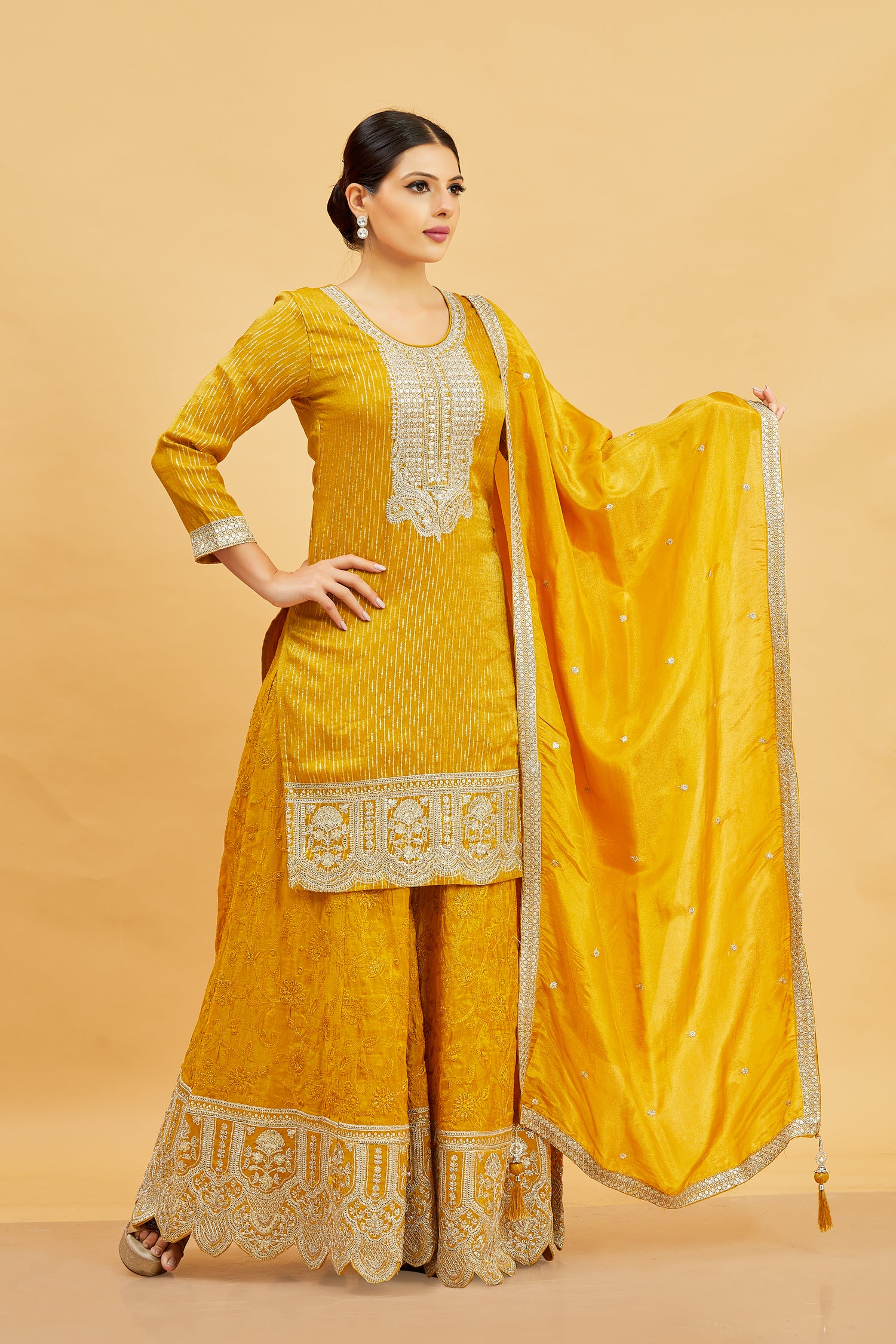 Devika Palazzo Suit - Roop Darshan