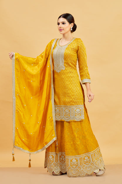 Devika Palazzo Suit - Roop Darshan