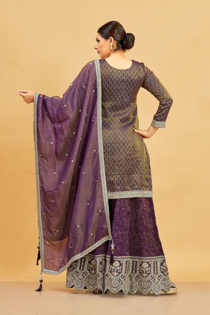 Devika Palazzo Suit - Roop Darshan