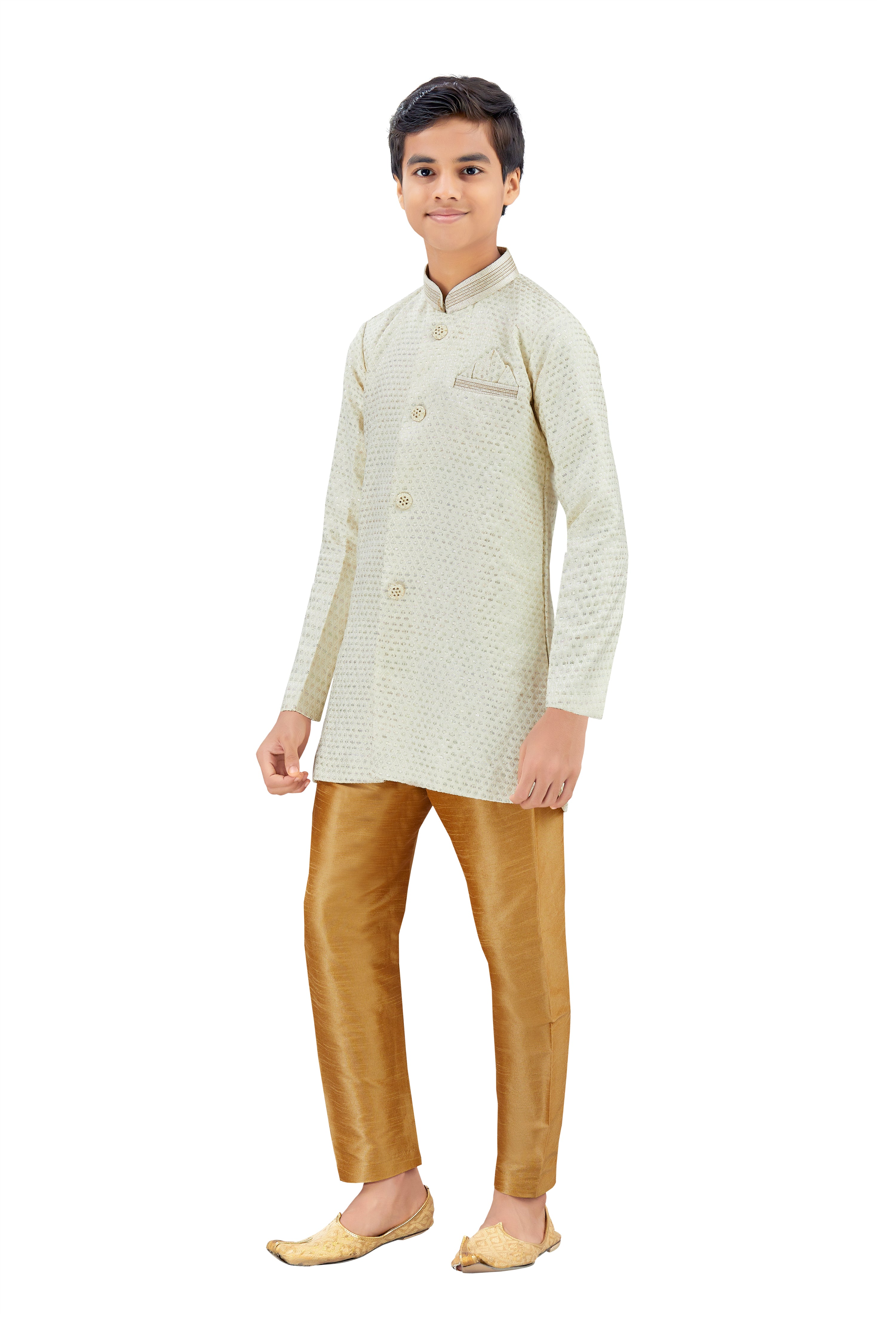 Boys Silk Kurta Set - Roop Darshan