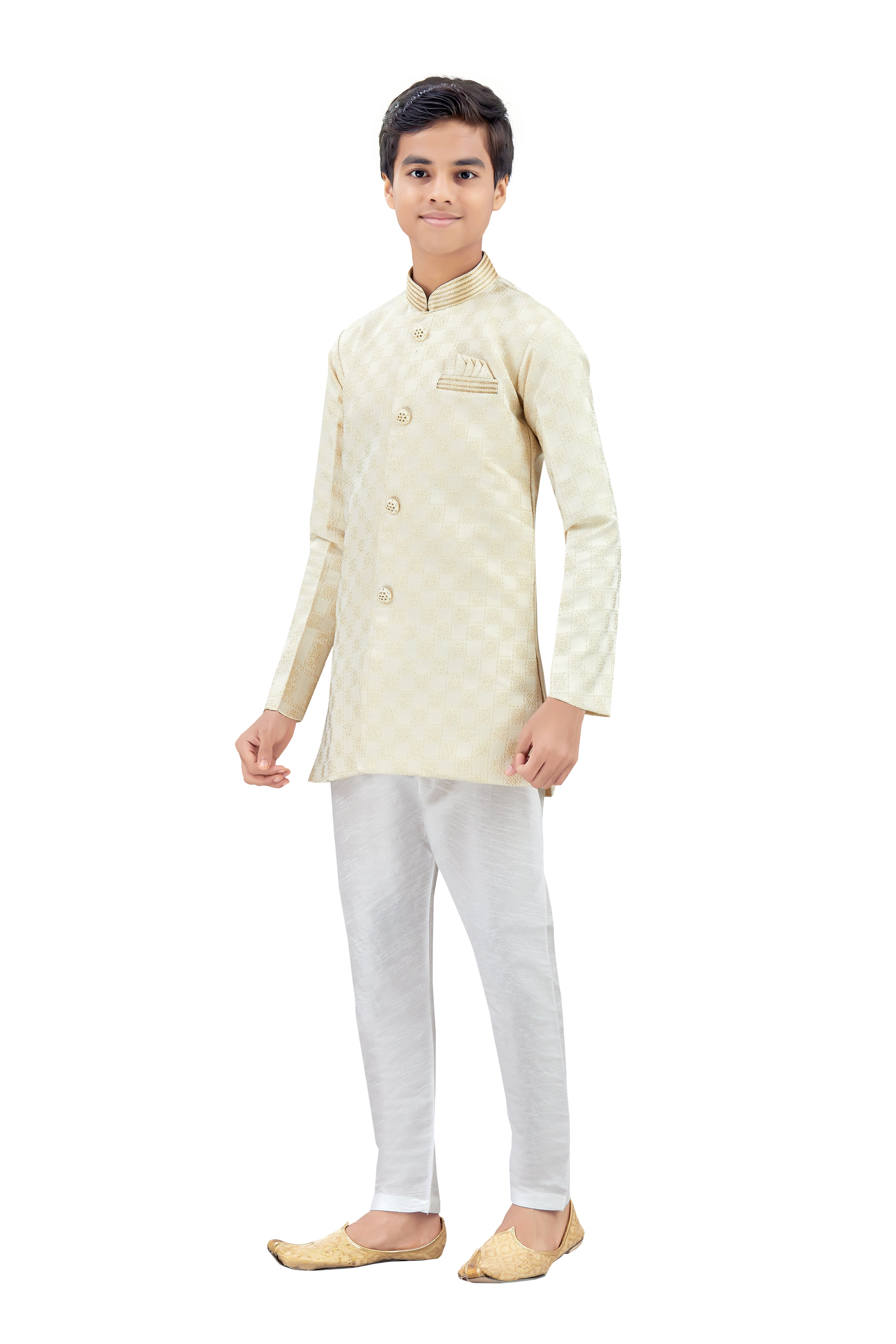 Boys Silk Kurta Set - Roop Darshan
