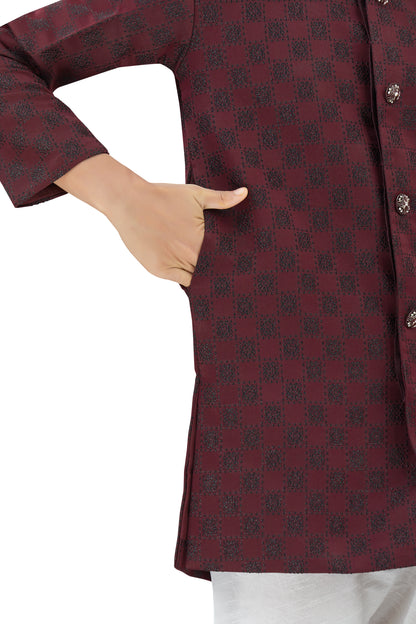 Boys Silk Kurta Set