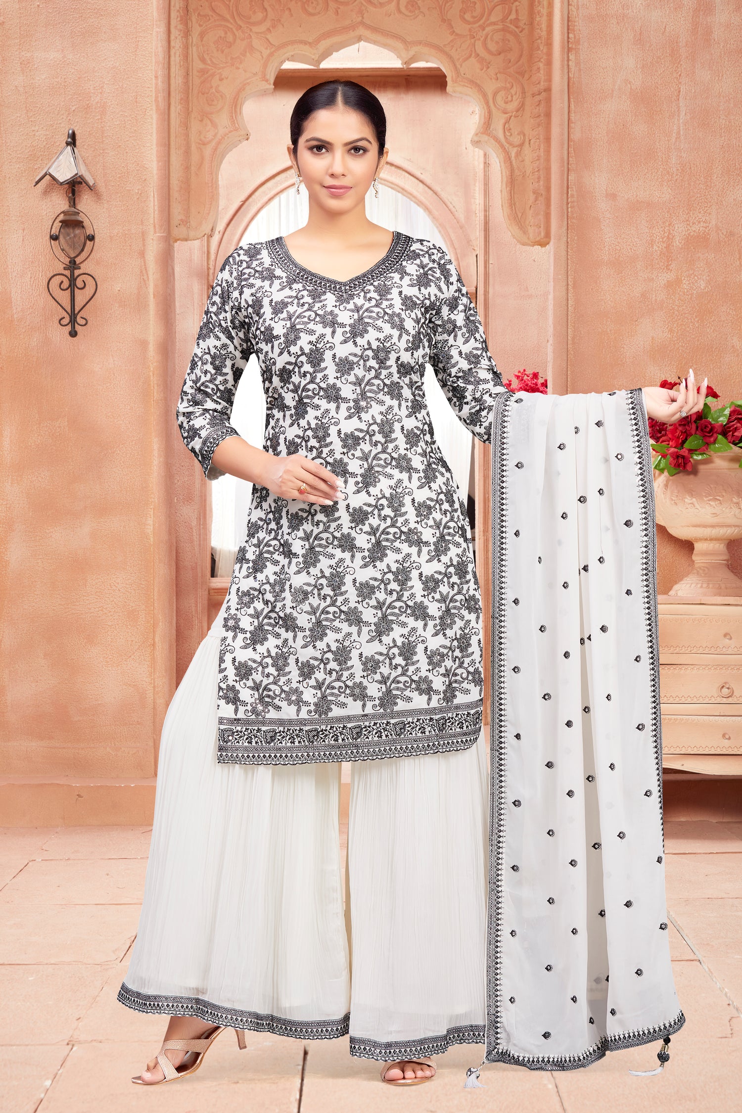 Saniya Sharara Suit - Roop Darshan