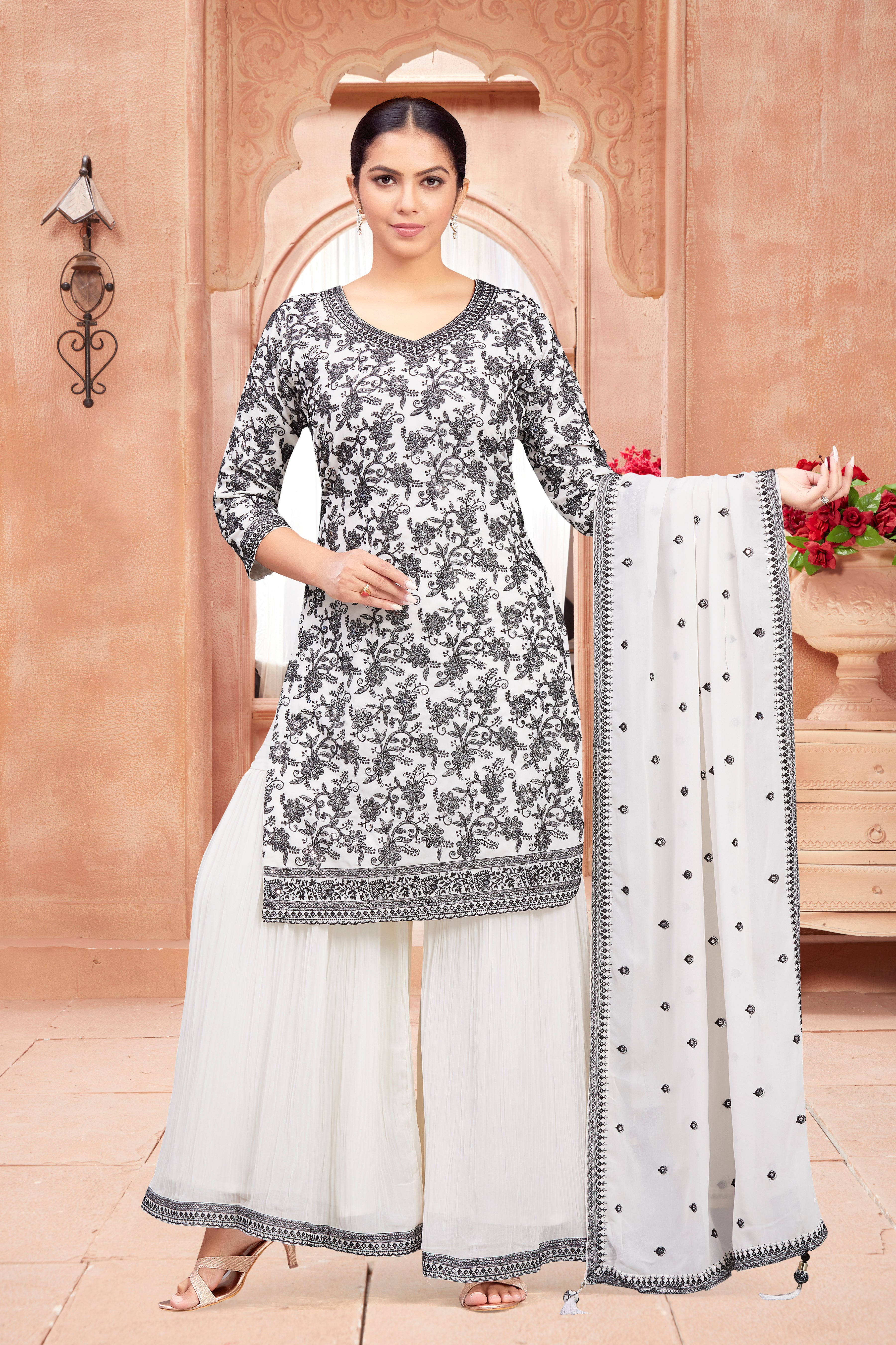 Saniya Sharara Suit - Roop Darshan