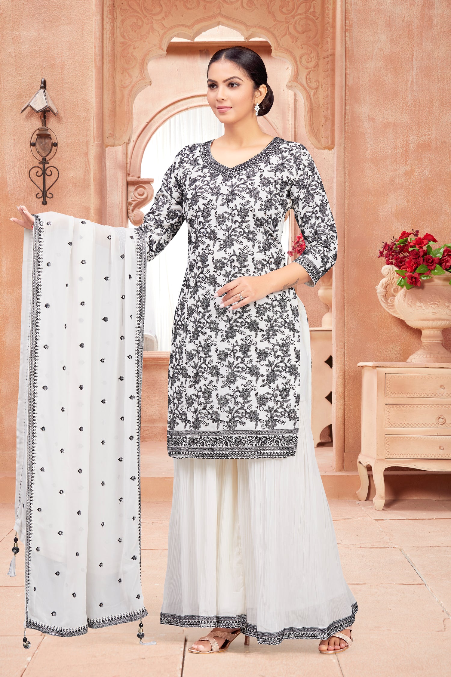 Saniya Sharara Suit - Roop Darshan