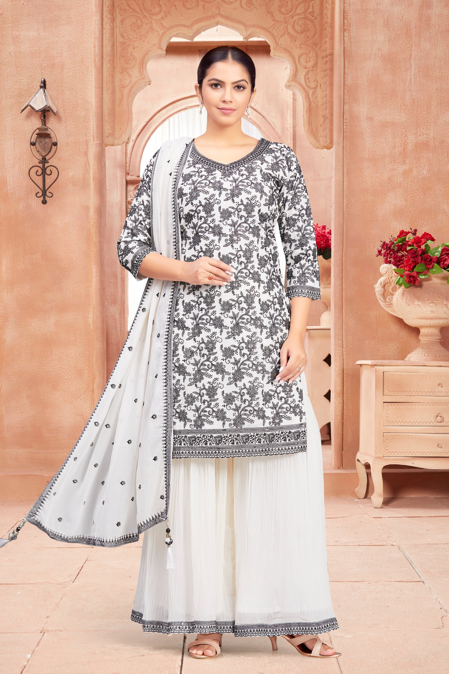 Saniya Sharara Suit - Roop Darshan
