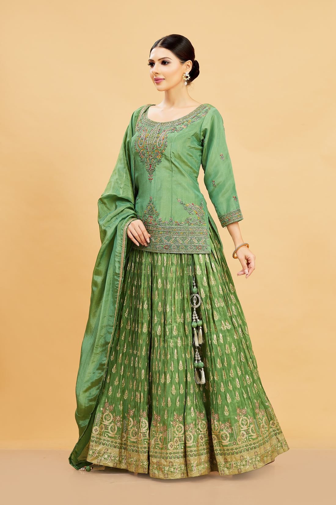 Emi Long Top Lehenga - Roop Darshan
