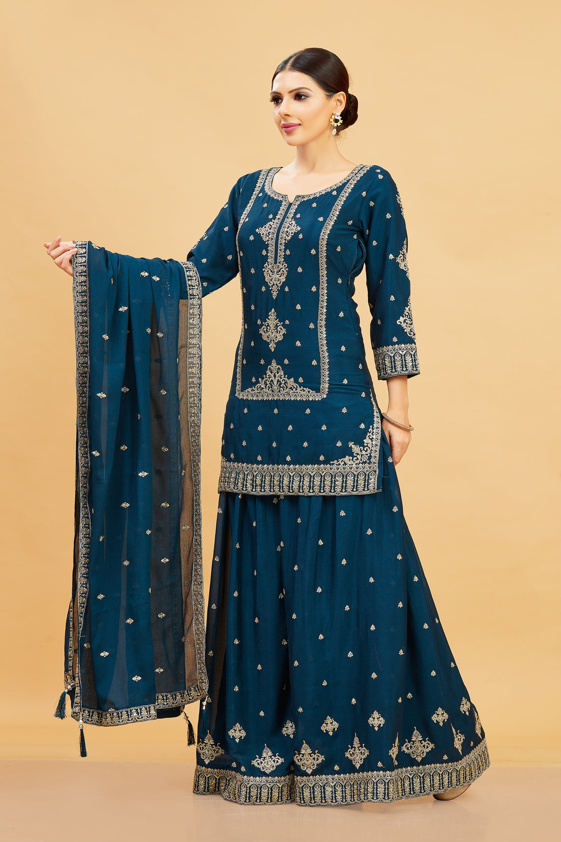 Isha Palazzo Suit - Roop Darshan