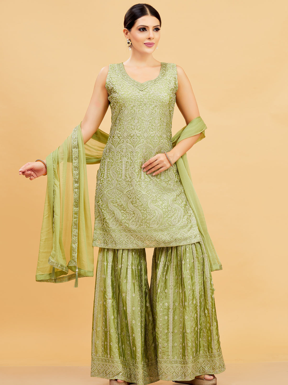 Riya Sharara Suit - Roop Darshan