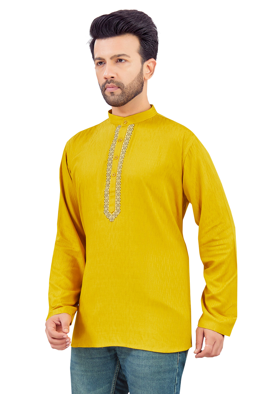 Mens Embroidered Kurta - Roop Darshan