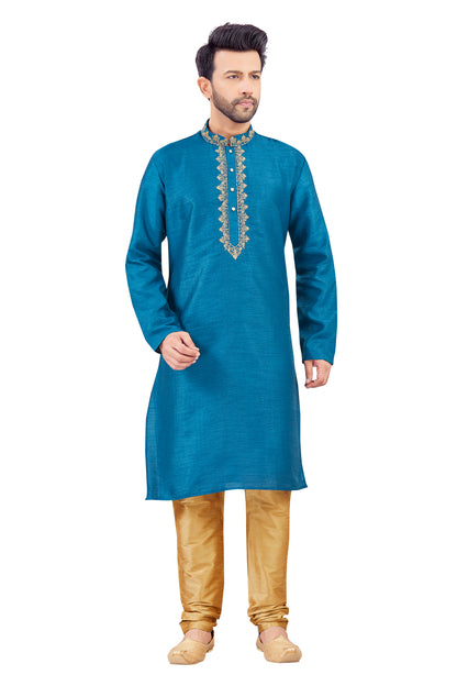 Mens Silk Kurta Set - Roop Darshan