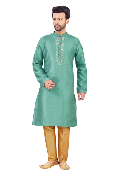 Mens Silk Kurta Set - Roop Darshan