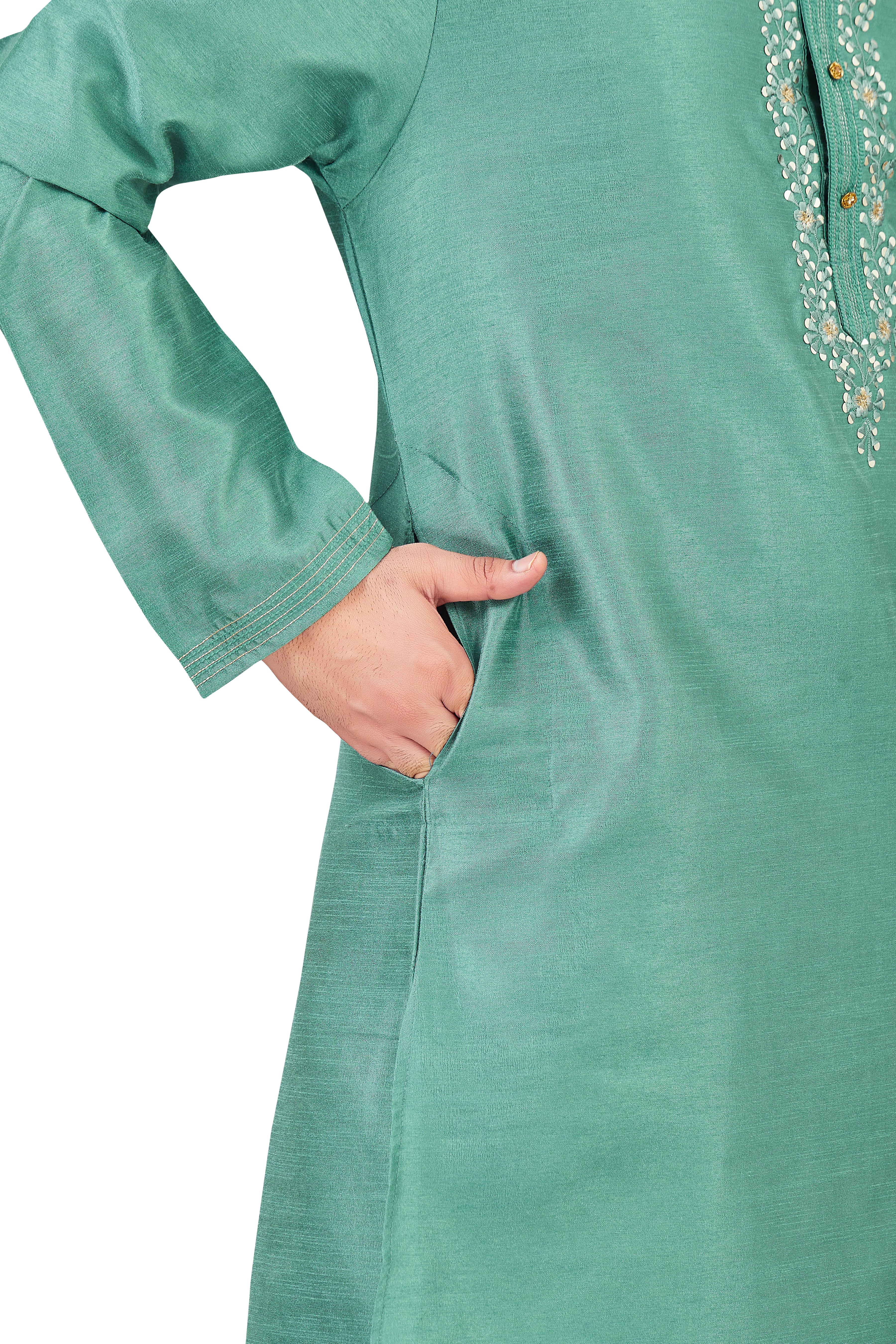 Mens Silk Kurta Set - Roop Darshan