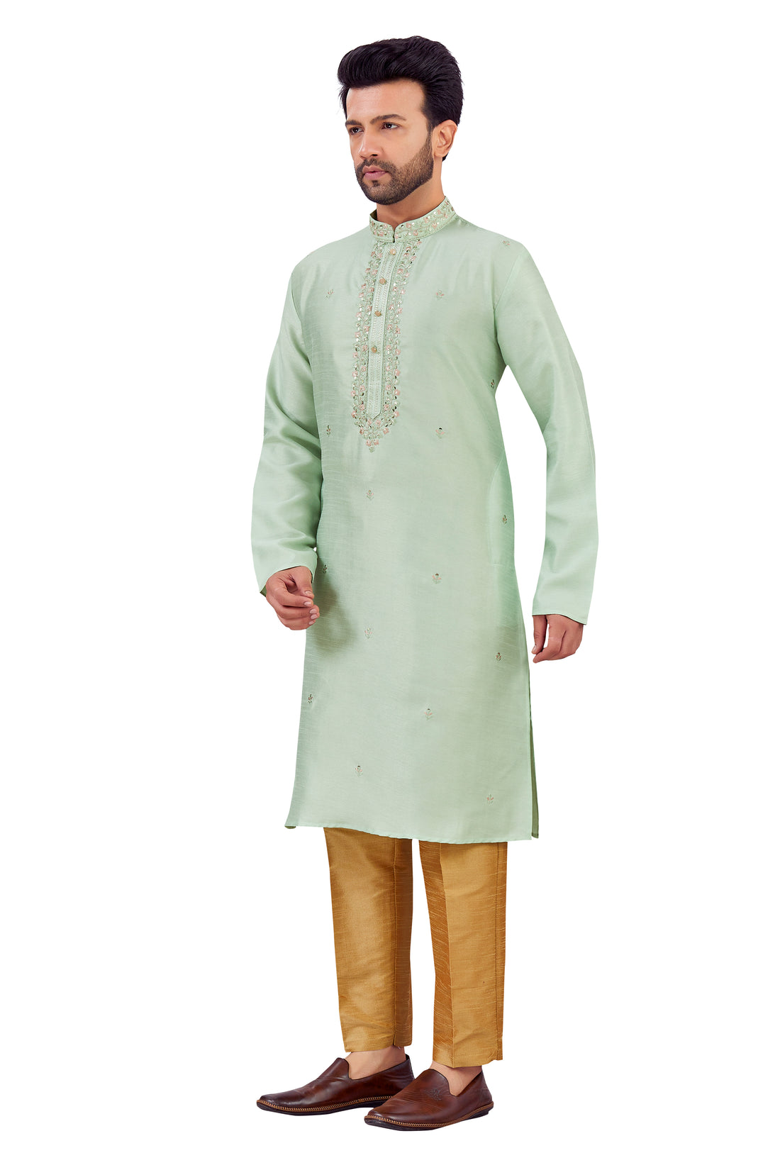 Mens Silk Kurta Set - Roop Darshan