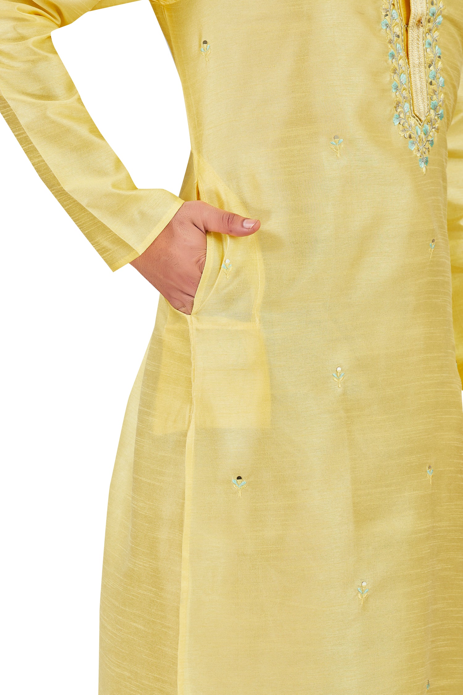 Mens Silk Kurta Set - Roop Darshan