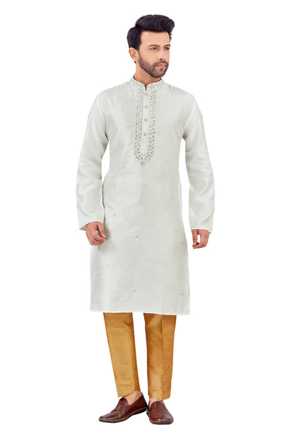 Mens Silk Kurta Set - Roop Darshan