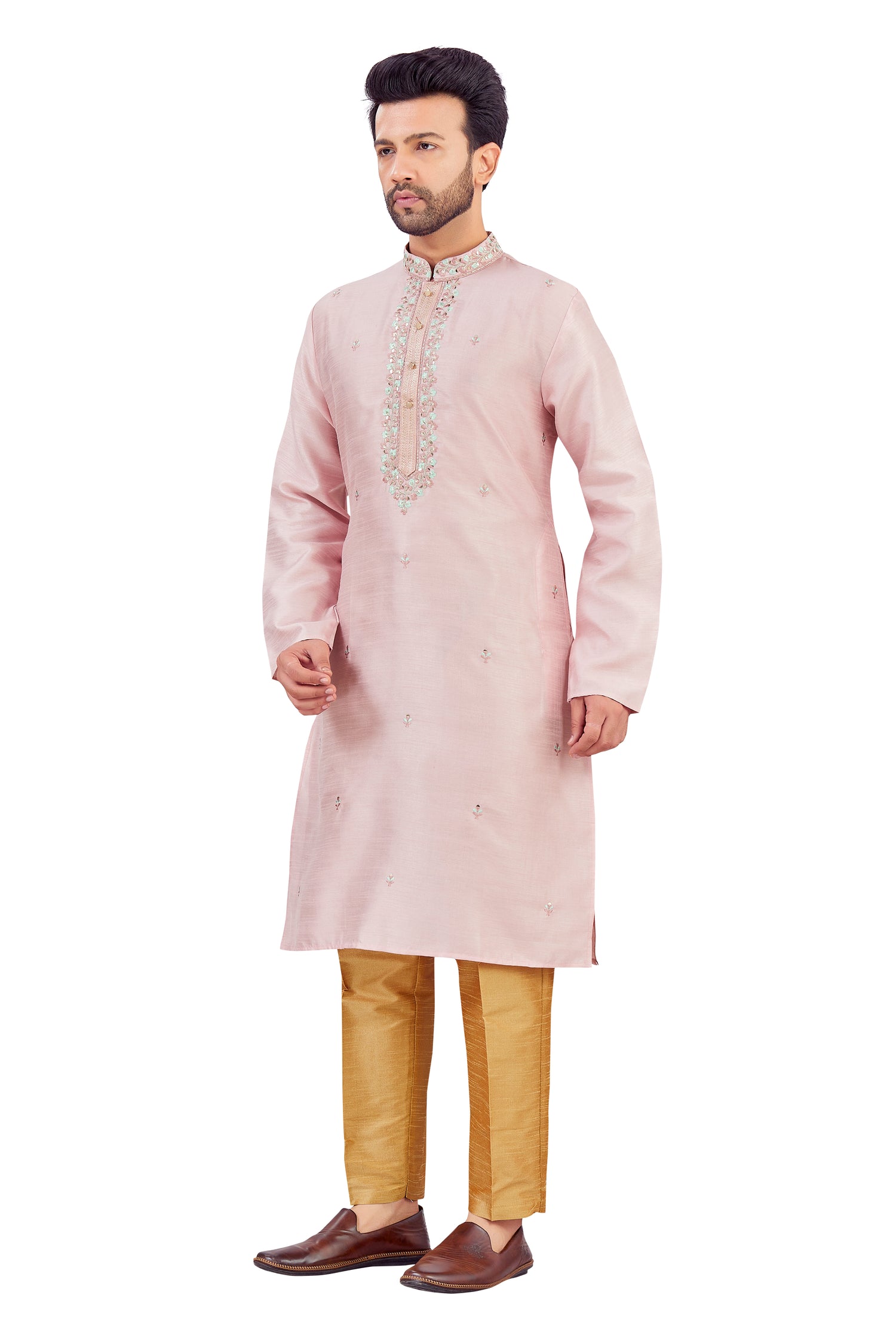 Mens Silk Kurta Set - Roop Darshan