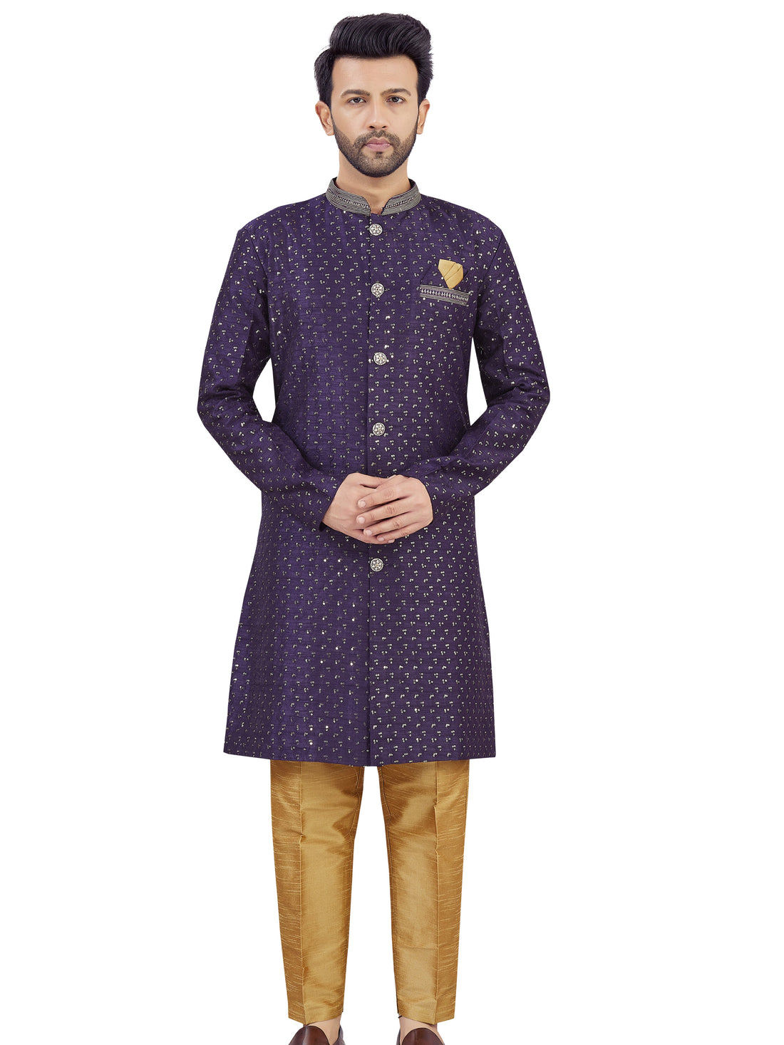 Mens Silk Kurta Set - Roop Darshan