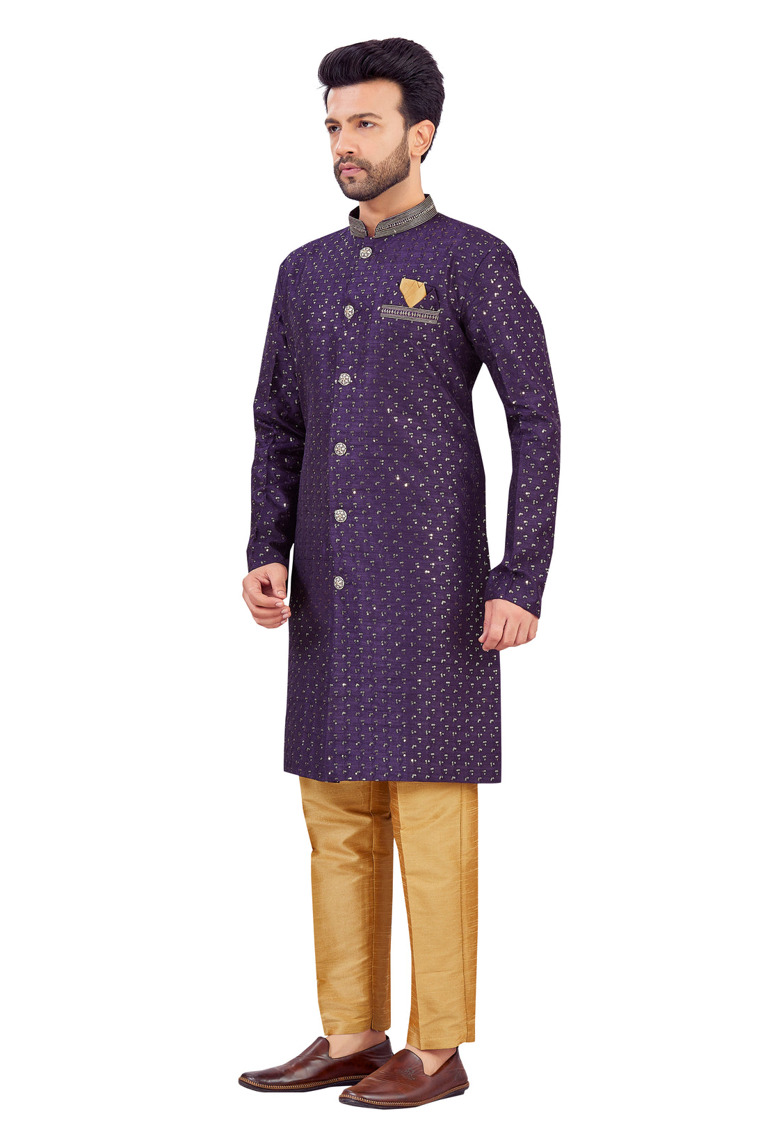 Mens Silk Kurta Set - Roop Darshan
