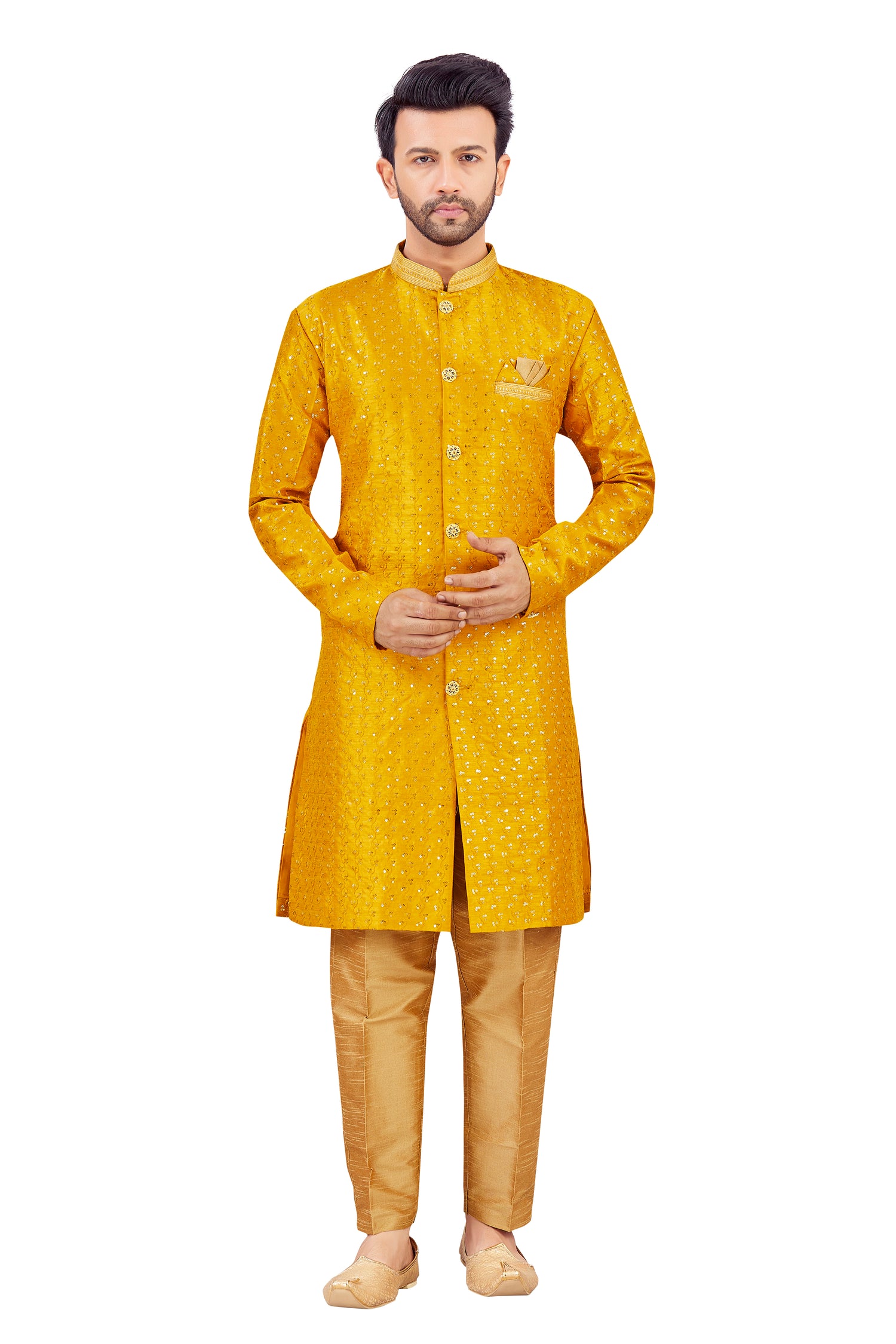 Mens Silk Kurta Set - Roop Darshan