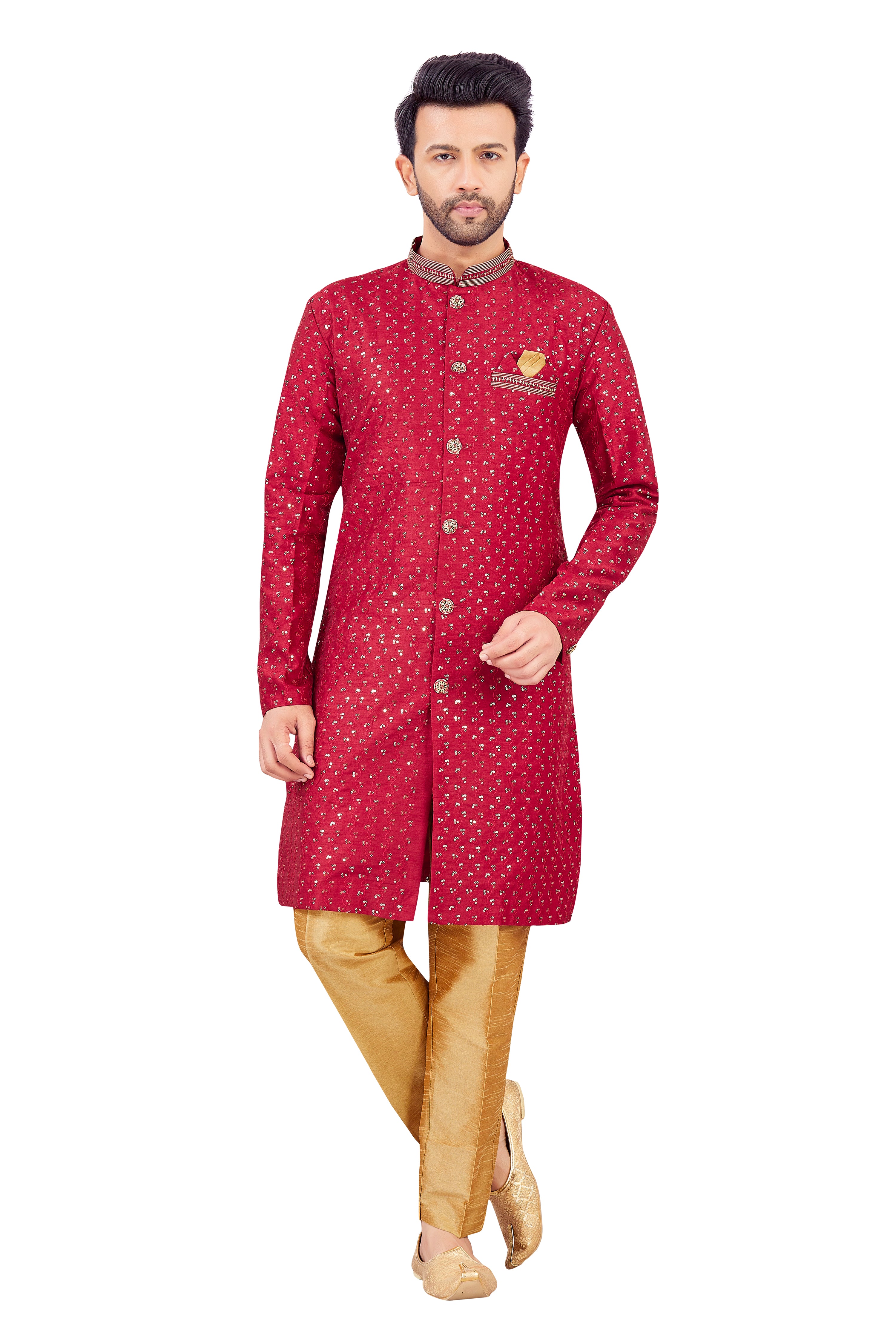 Mens Silk Kurta Set - Roop Darshan