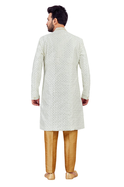 Mens Silk Kurta Set - Roop Darshan