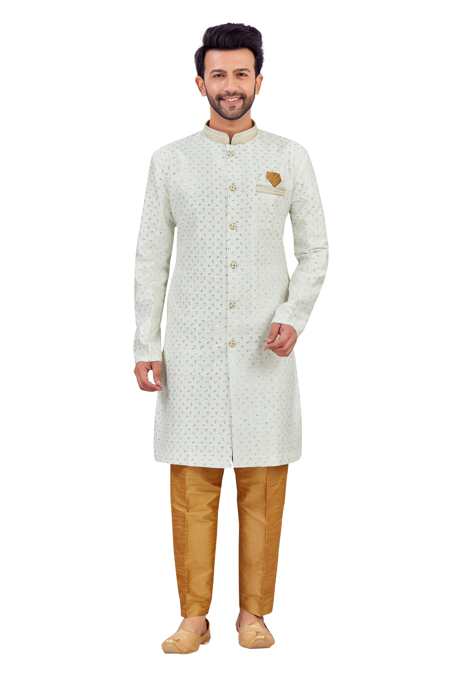 Mens Silk Kurta Set - Roop Darshan