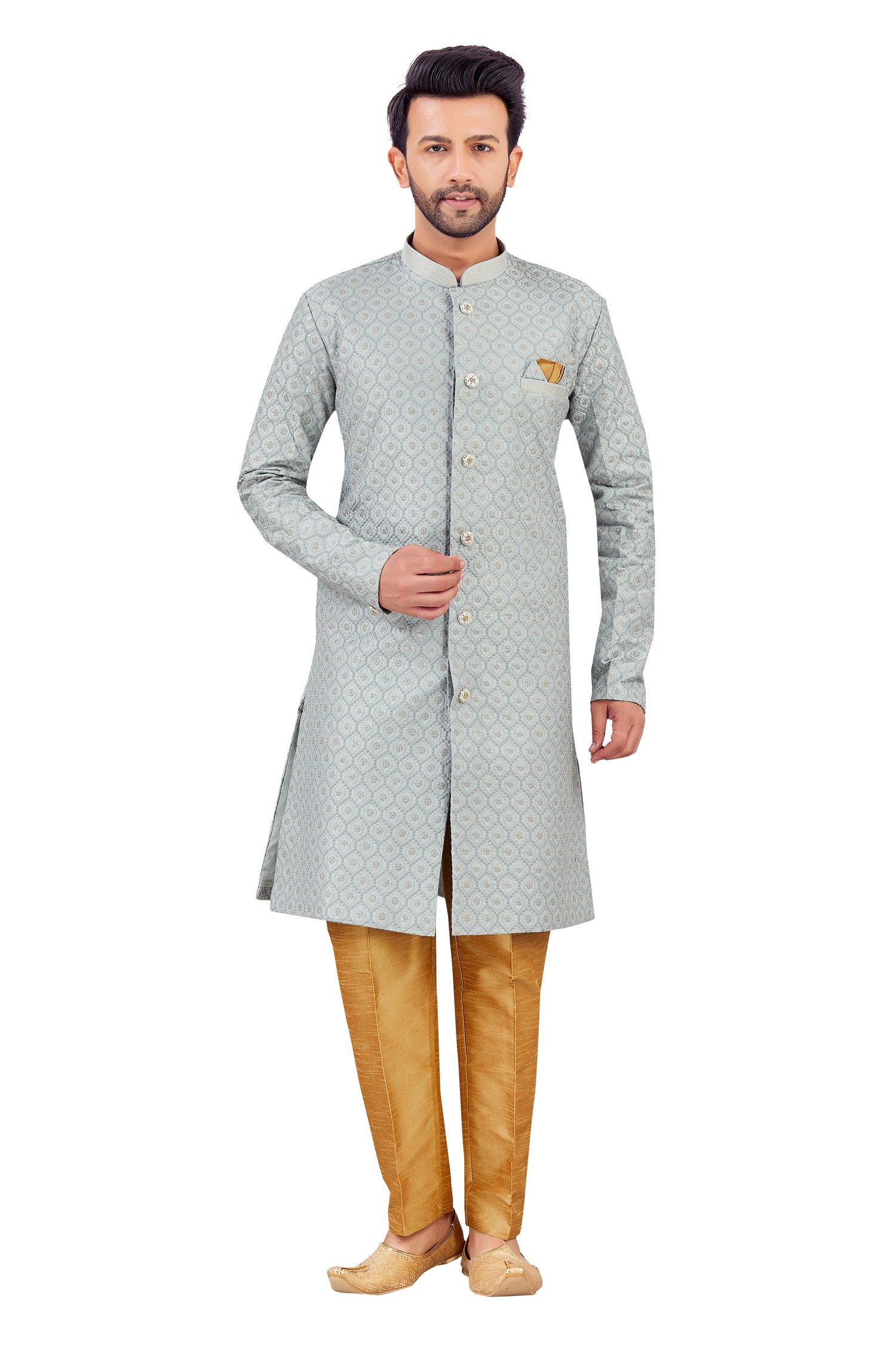 Mens Silk Kurta Set - Roop Darshan