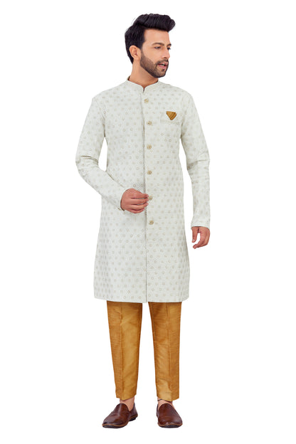 Mens Silk Kurta Set - Roop Darshan