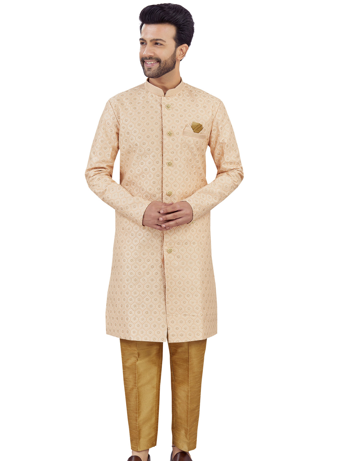 Mens Silk Kurta Set - Roop Darshan