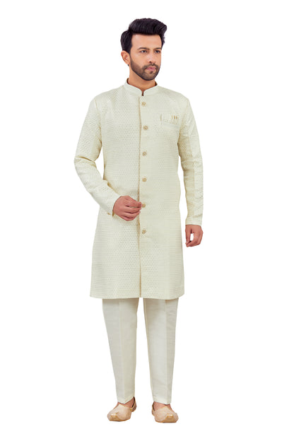 Mens Silk Kurta Set - Roop Darshan