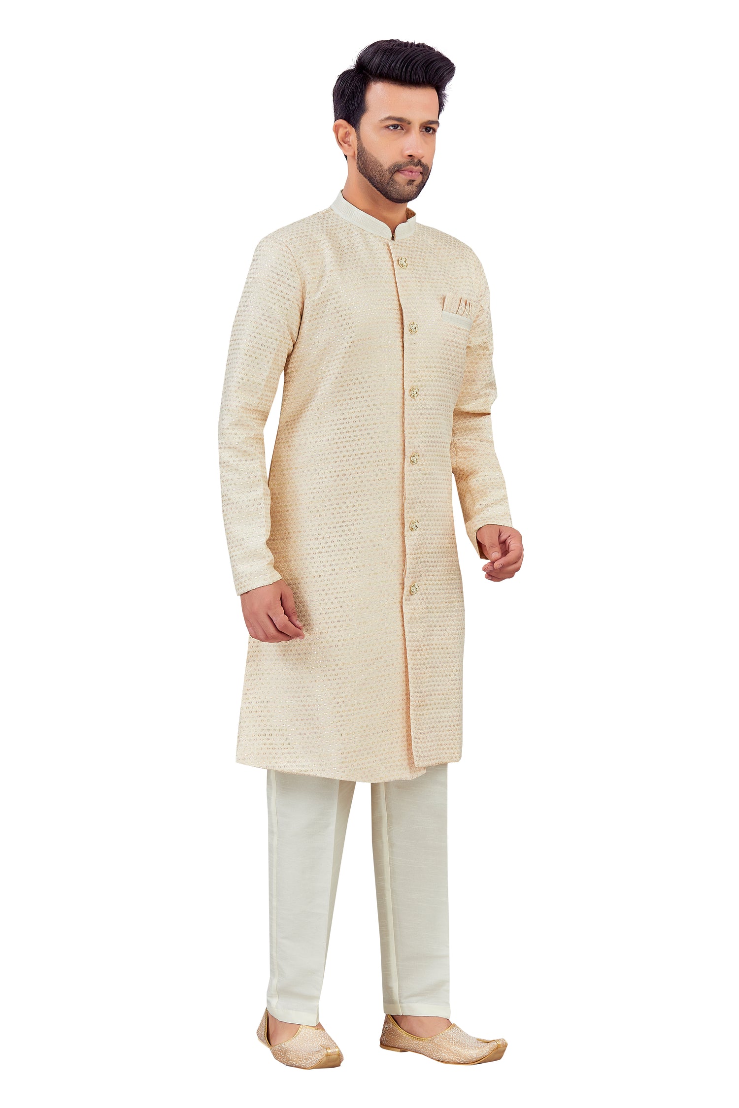 Mens Silk Kurta Set - Roop Darshan
