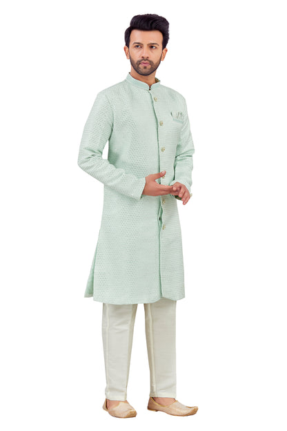 Mens Silk Kurta Set - Roop Darshan