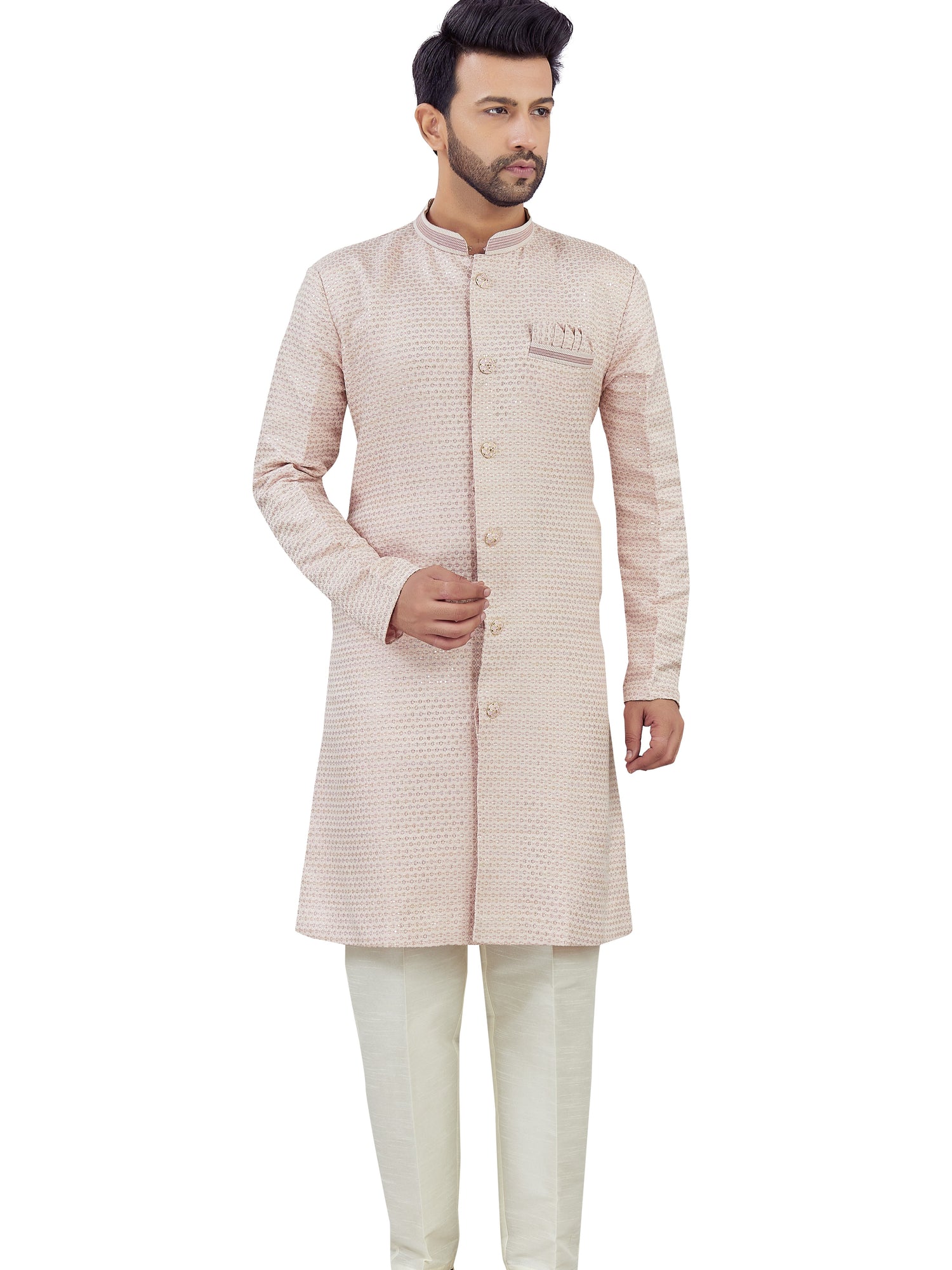 Mens Silk Kurta Set - Roop Darshan