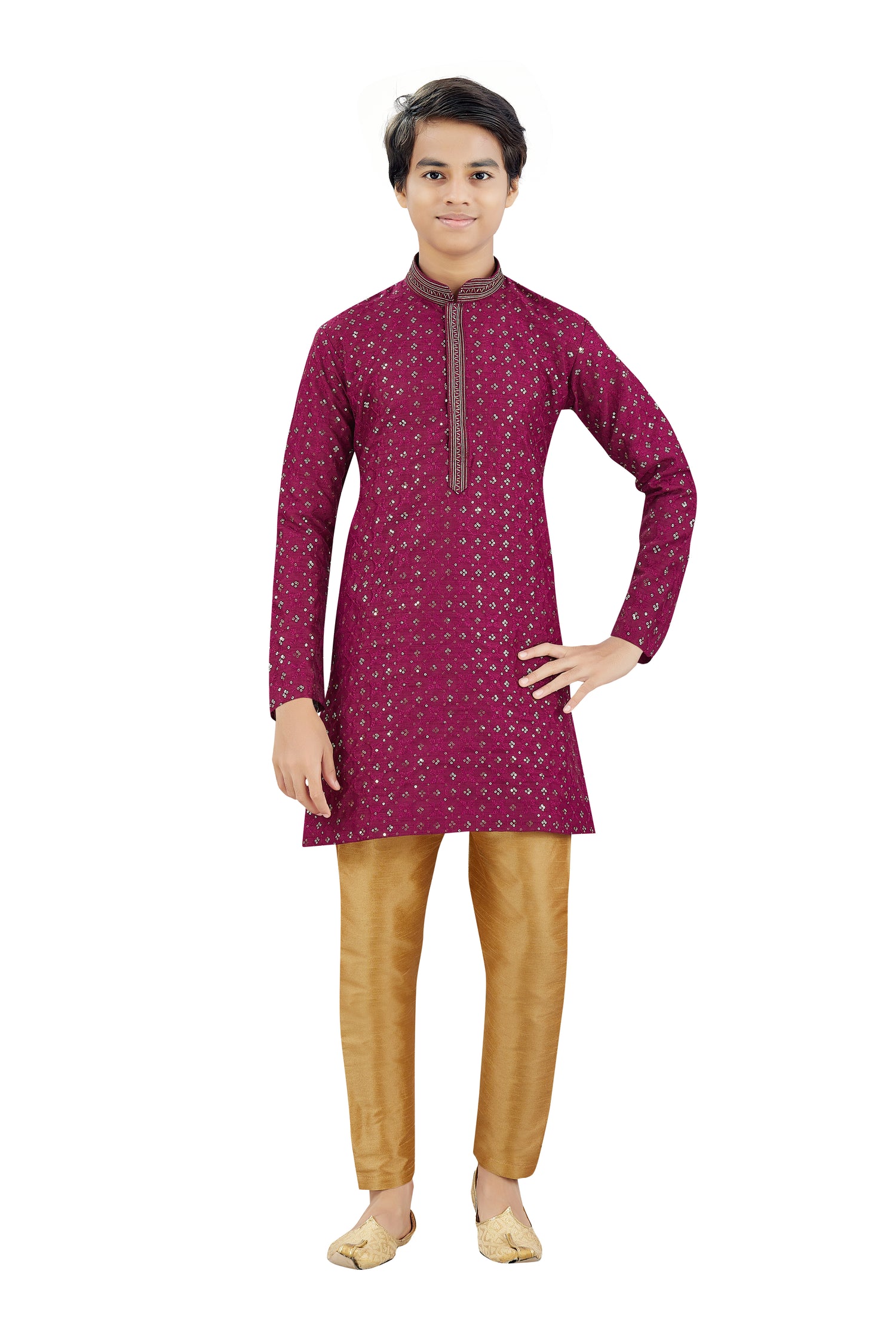 Boys Silk Kurta Set - Roop Darshan