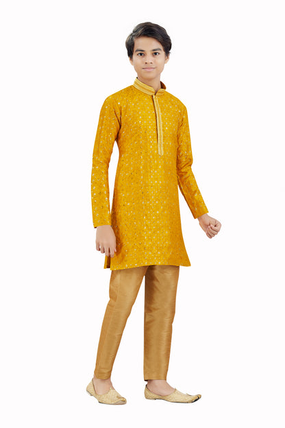 Boys Silk Kurta Set - Roop Darshan