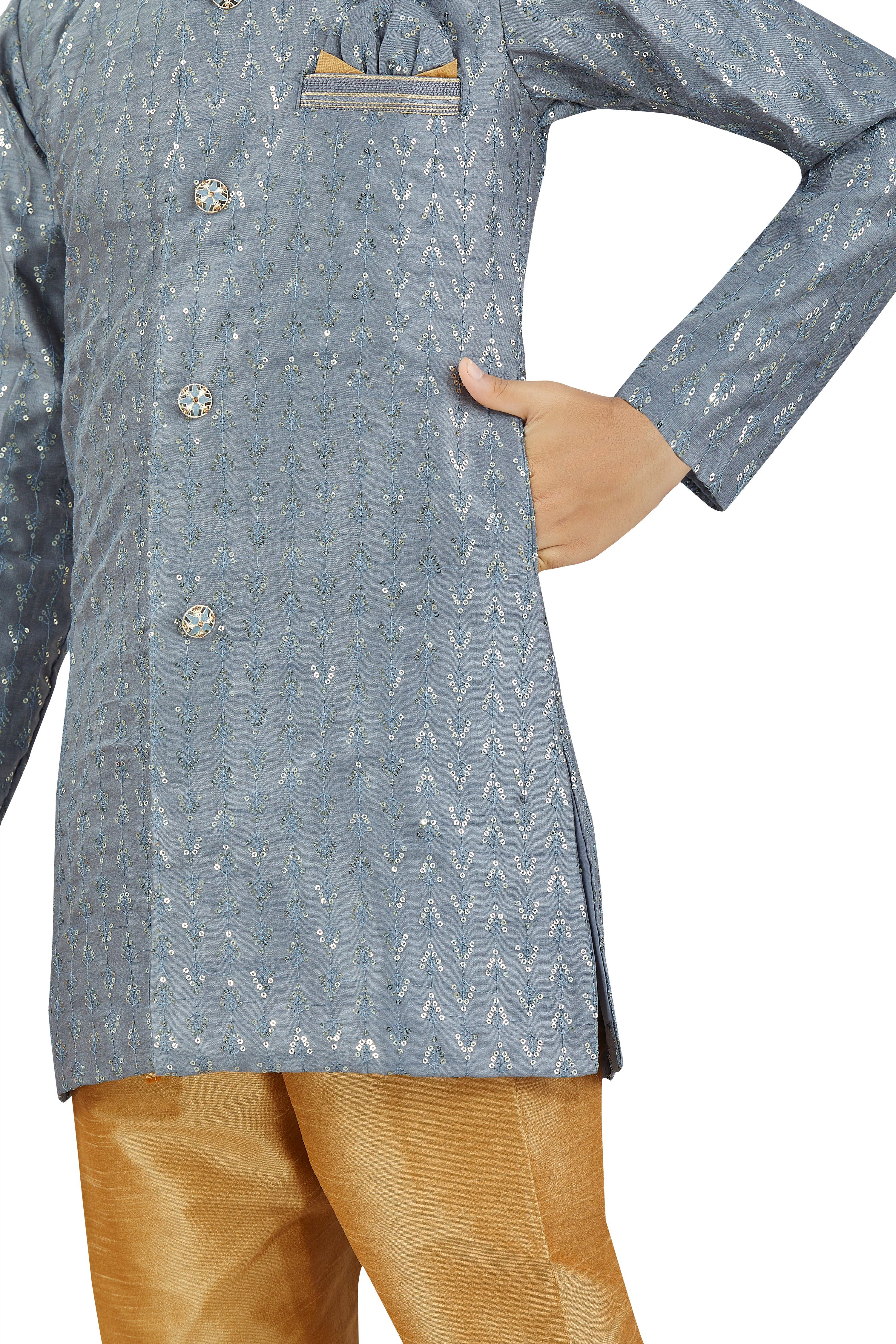 Boys Silk Kurta Set - Roop Darshan