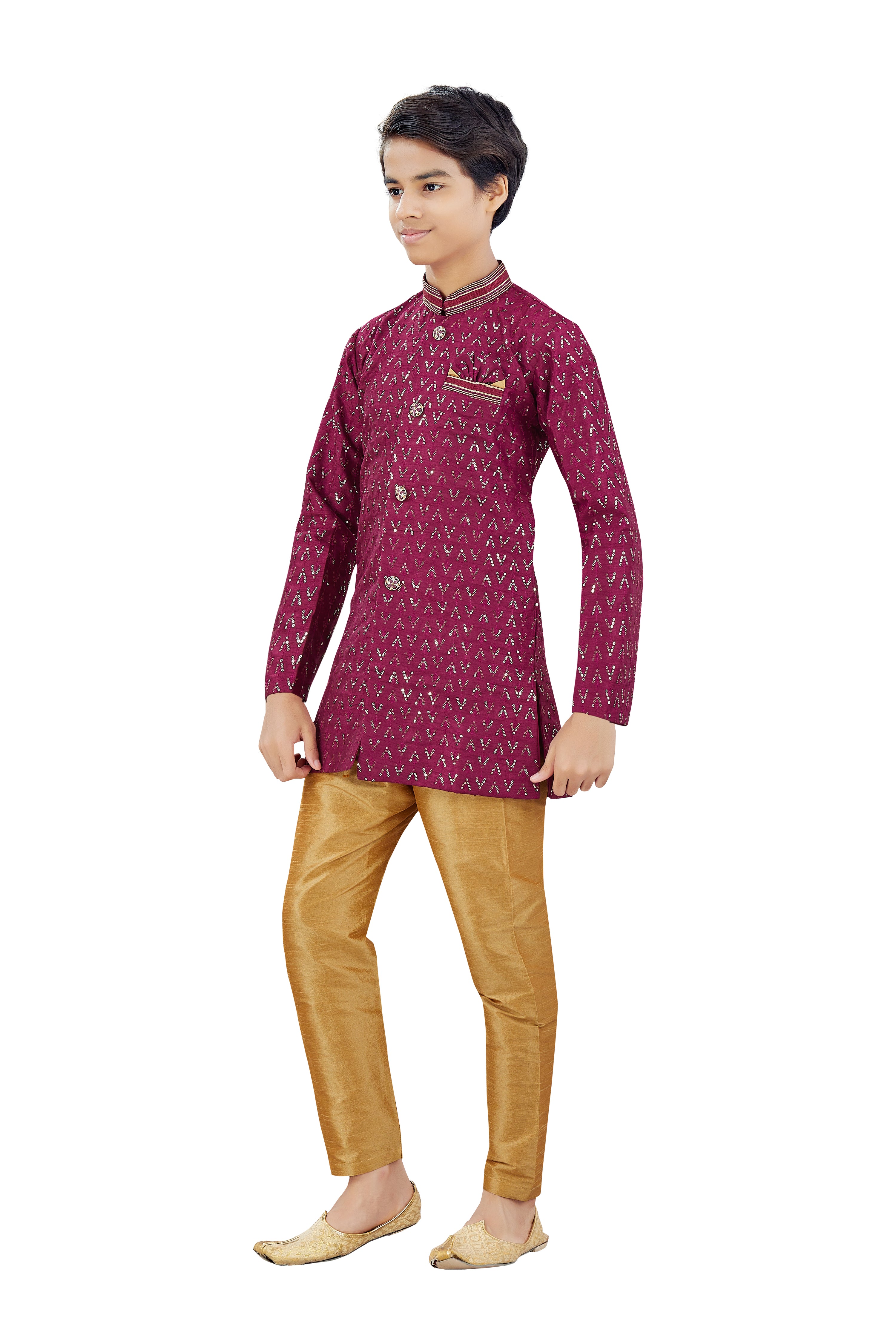 Boys Silk Kurta Set - Roop Darshan