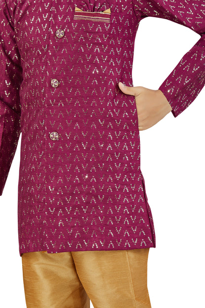 Boys Silk Kurta Set
