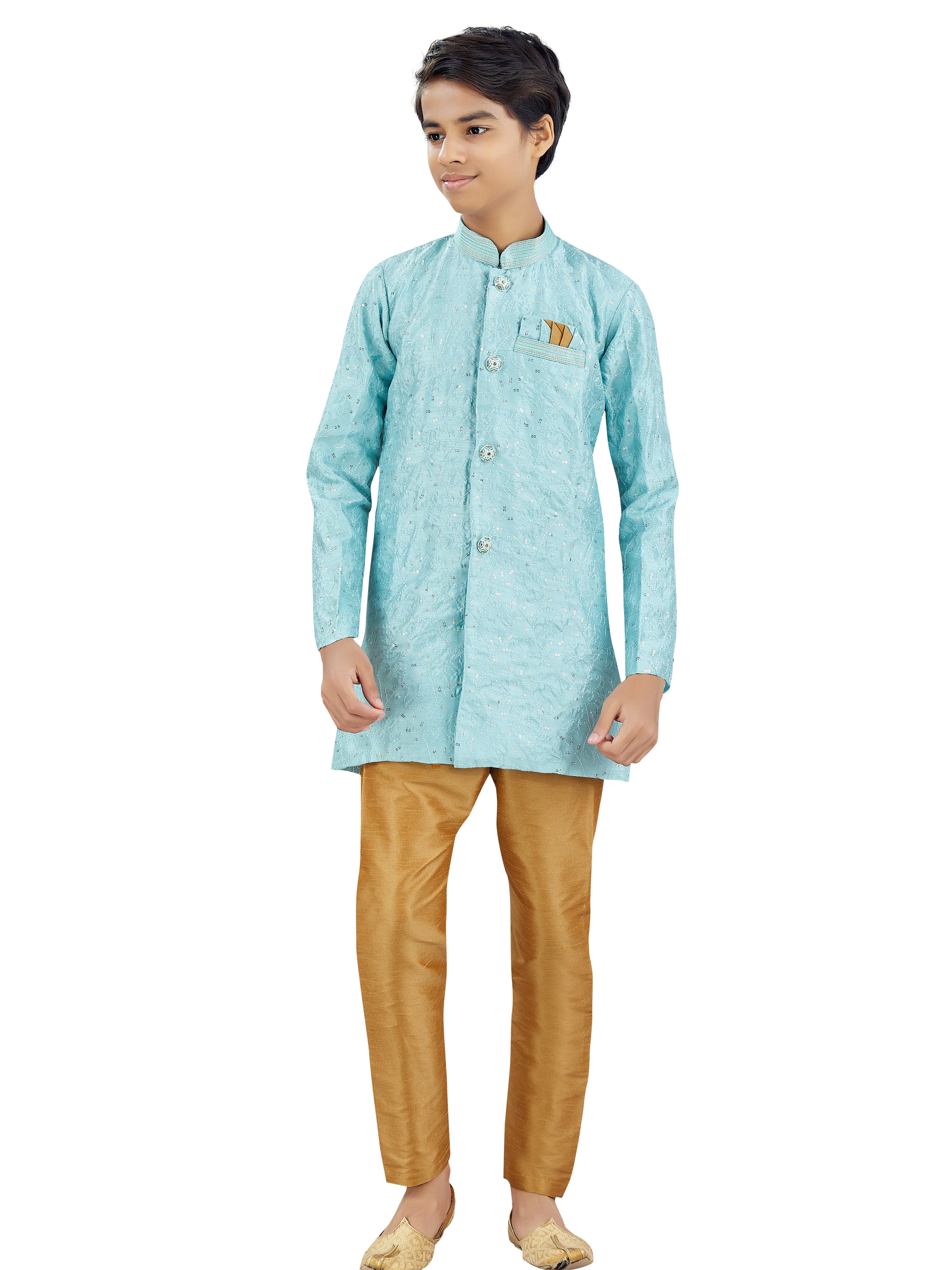Boys Silk Kurta Set - Roop Darshan
