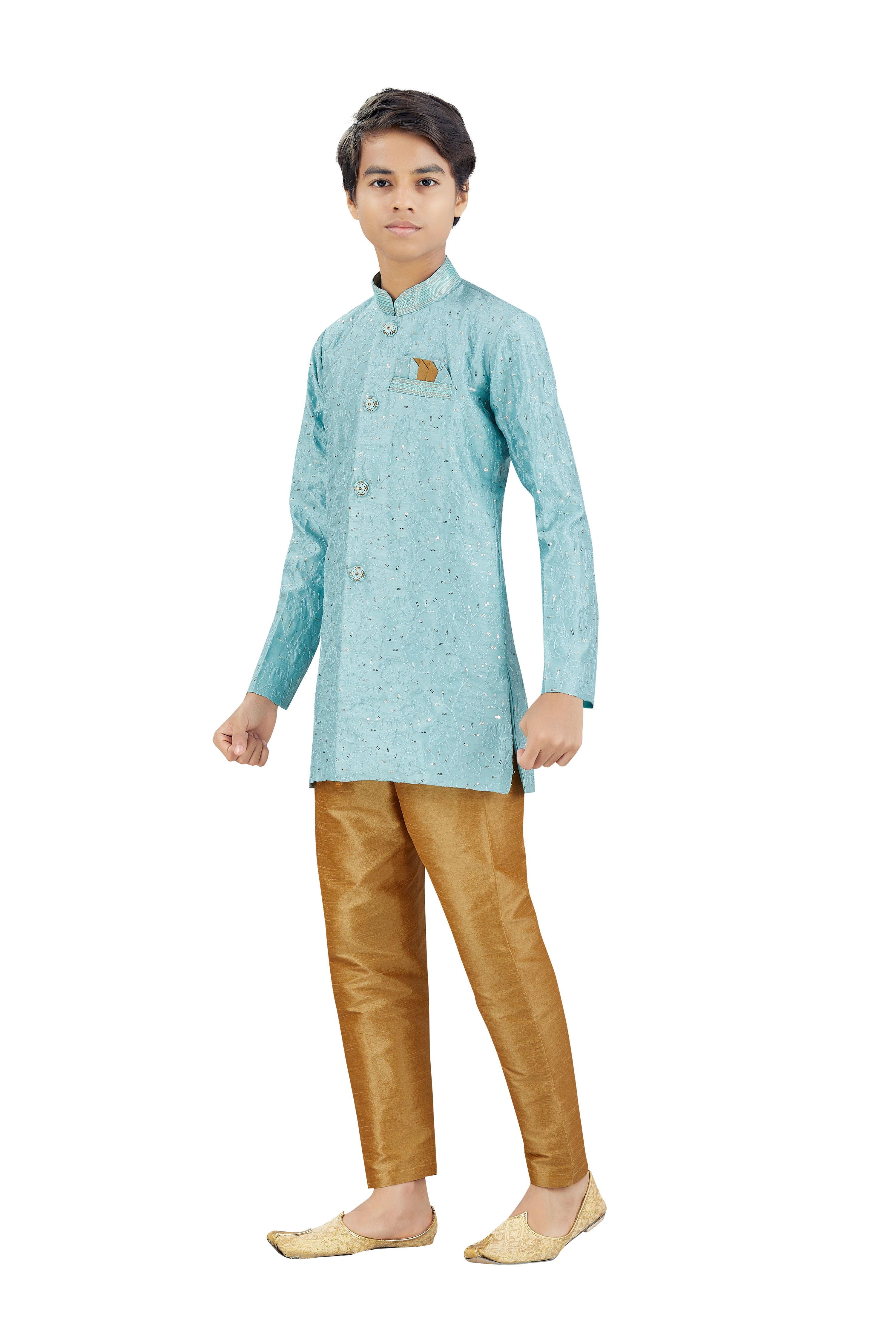 Boys Silk Kurta Set - Roop Darshan