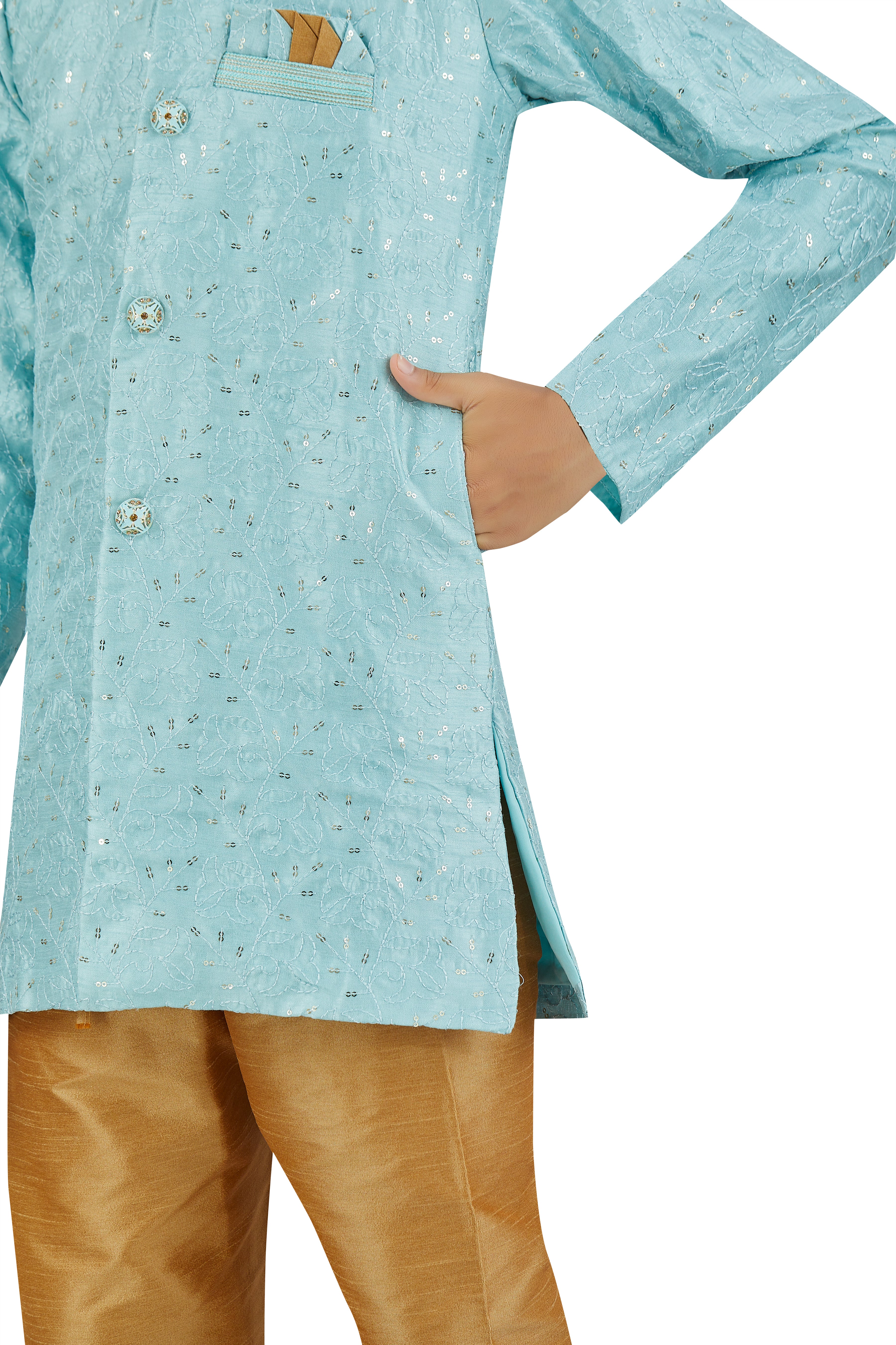 Boys Silk Kurta Set