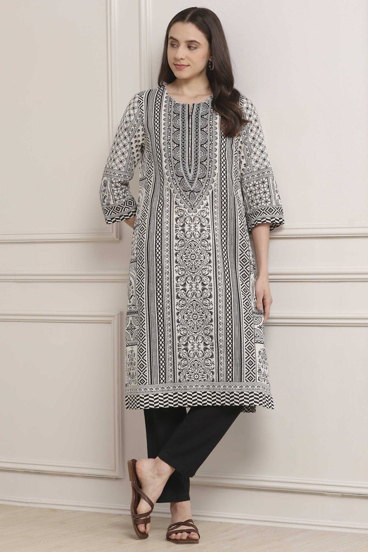 Biba Cotton Printed Kurti - Roop Darshan