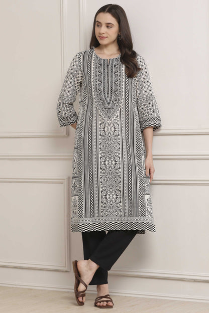 Biba Cotton Printed Kurti - Roop Darshan