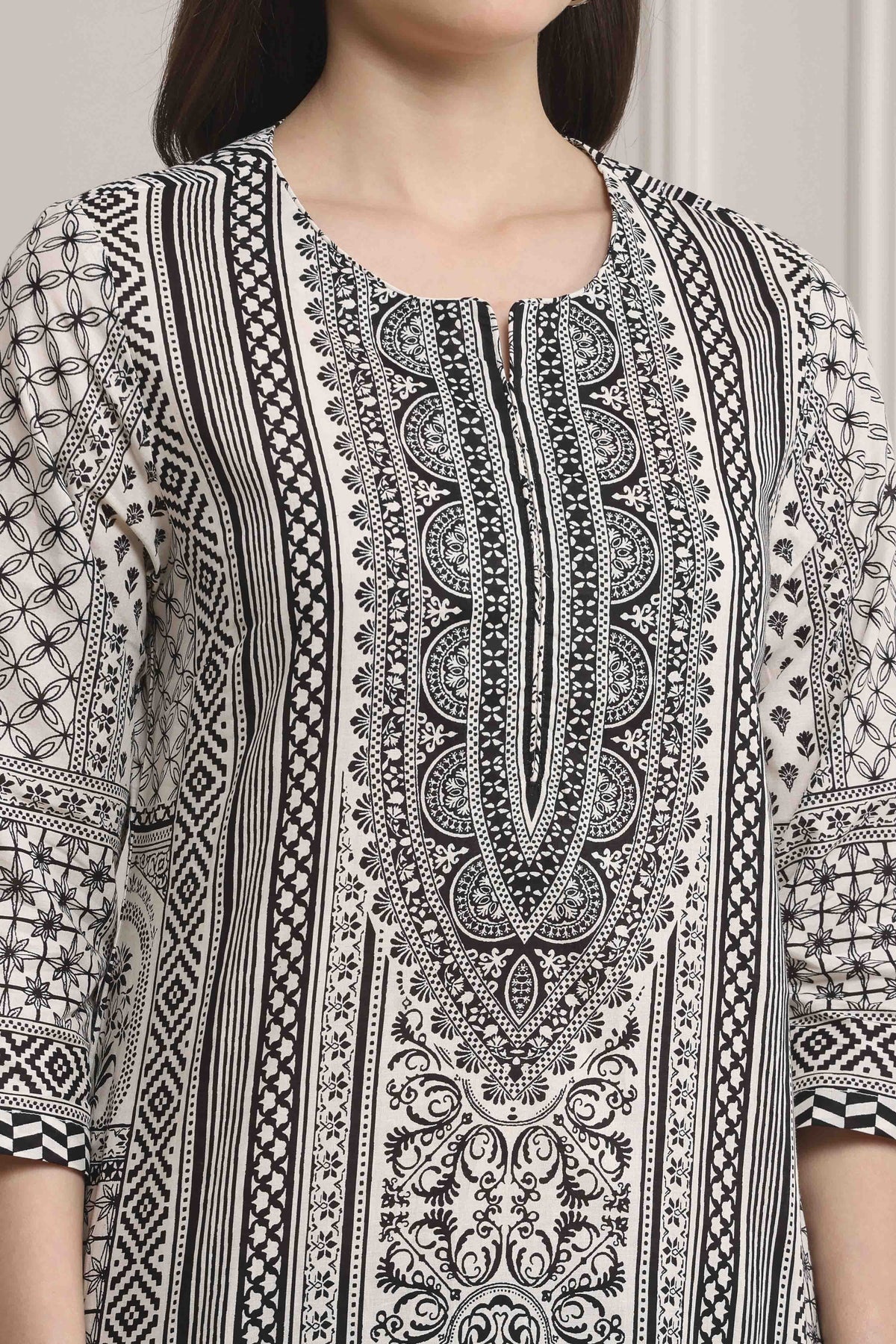 Biba Cotton Printed Kurti - Roop Darshan